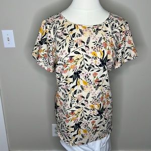 Ava & Viv Button back short sleeved blouse 2x